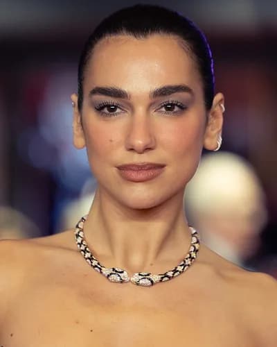 Dua Lipa, a Bright Winter celebrity example