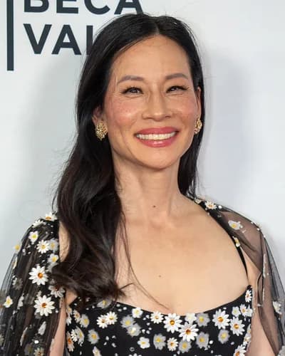 Lucy Liu, a Cool Winter celebrity example